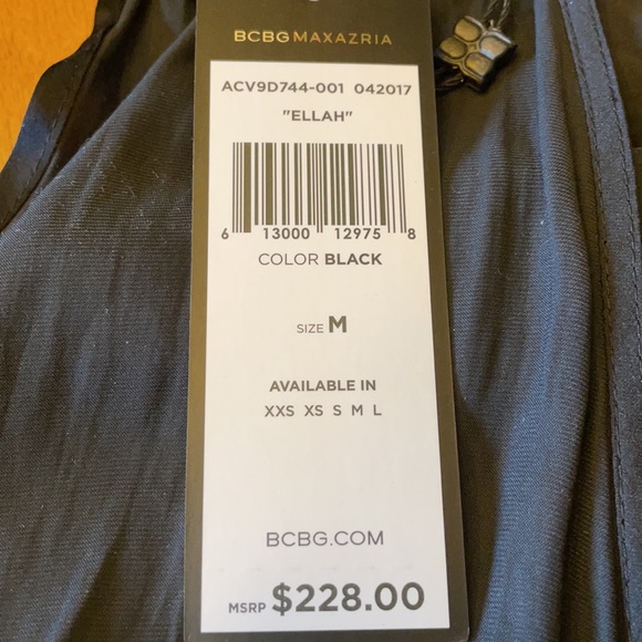 BCBG MacAzria Ellah wide leg black jumpsuit Medium - Picture 8 of 10